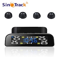 Monitor de presión de neumáticos SinoTrack TPMS En tiempo real Temperatura