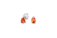 ARETE GOTA BB CIRCON NARANJA PLATA 950