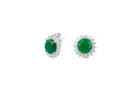 ARETE CIRCULO GRANDE CIRCON JADE PLATA 950