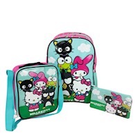 Set Mochila Oficio Scool Kombat - HELLO KITTY & FRIENDS