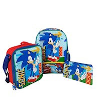 Set Mochila Deluxe A4 Scool Ranger - SONIC