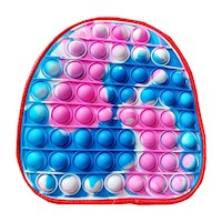 Mochila Pop It para niños y niñas bolso escolar diseño de burbujas Rojo