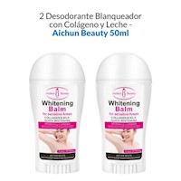 2 Desodorante Blanqueador con Colágeno y Leche - Aichun Beauty 50ml