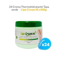 24 Crema Corporal Thermohidratante Tapa Verde- Lipo Cream Ni 500gr