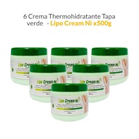 6 Crema Corporal Thermohidratante Tapa Verde- Lipo Cream Ni 500gr