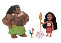 Set de regalo de muñeca Moana & Maui Voyager Petite de Jakks - Moana 2