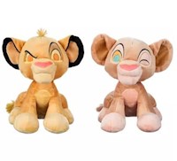 Peluche de Simba y Nala – El Rey León 30.º aniversario – Pequeño 28 cm