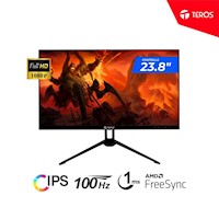 MONITOR TEROS TE-2412S 23.8"  IPS  Full HD 1920x1080 100HZ 1MS VGA/HDMI