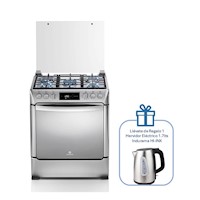 COCINA GLP INDURAMA MONTECARLO ZAFIRO 5 HORNILLAS + REGALO HERVIDOR ELÉCTRICO 1.7LTS INDURAMA HI-INX