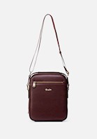 MORRAL MEDIANO EN CUERO GRABADO