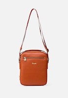 MORRAL MEDIANO EN CUERO GRABADO