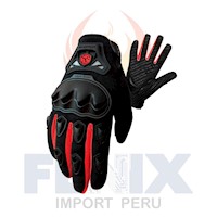 Guantes Antideslizantes Motociclistas Scoyco MC29 Talla L Rojo