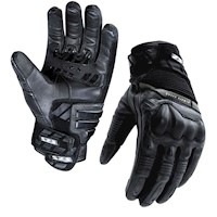 Guante De Cuero Para Motociclista LS2 OCTANE Negro Talla M