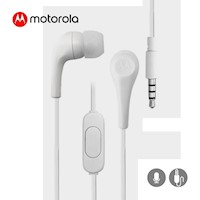 Audífonos Motorola IN EAR Wired C-Micro Earbuds 2-S  Blanco