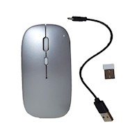 Mouse Inalambrico Recargable Carga Usb 2.4G No Pilas 1pza Wireless Mouse