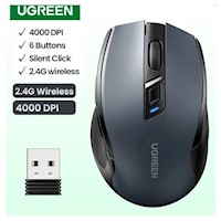 Mouse inalámbrico Ugreen de 4000 DPI, 6 botones