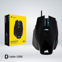 MOUSE GAMER CORSAIR M65 RGB ELITE 8 BOTONS 18 KDPI BOTON SHOOTER