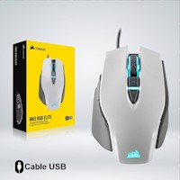 MOUSE GAMER CORSAIR M65 RGB ELITE 8 BOTONES 18 KDPI BOTON SHOOTER