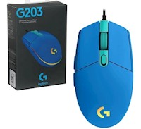 Mouse Gamer G203 RGB Lightsync Azul