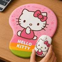 MOUSE PAD HELLO KITTY - ROSADO