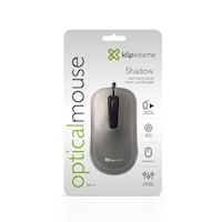 MOUSE WIRED USB GRAY 1600DPI SHADOW