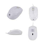 Mouse TEROS TE-1225S TE1225S 800-1200-1600 DPI USB 4 Botones Blanco