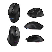 Mouse Wireless Teros TE-5168N 3 Modos 2.4G Bluetooth USB 64000 DPI RGB