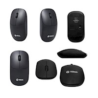 Mouse inalámbrico Teros TE1217S Negro 1000 dpi receptor USB