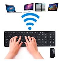 Kit Teclado y Mouse Inalámbrico para PC Tablet Celular