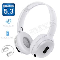 Audífonos Bluetooth Inalámbrico para PC Laptop Celular Blanco