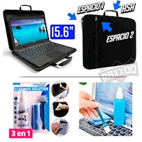 Funda para Laptop 15.6 Maleta con ASA con Kit de LImpieza
