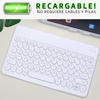 Teclado Inalámbrico Bluetooth Recargable PC Tablet estilo Logitech K380