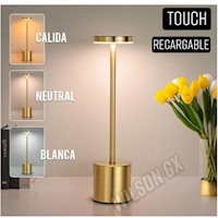 Lámpara de Mesa Escritorio Elegante Touch Inalambrica Luz Cálida Fría