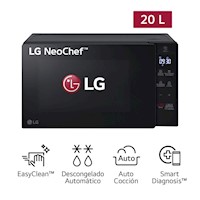 Horno Microondas LG 20L NeoChef EasyClean MS2032GAS Negro