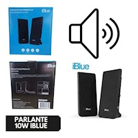 PARLANTE IBLUE 2.0 MULTIMEDIA BLACK 3.5MM/USB POWER