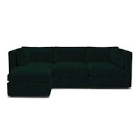 Seccional Modelo Modular verde oscuro