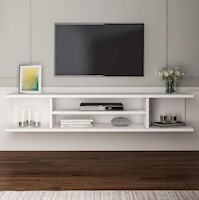 Mueble para TV Flotante Blanco 55 Pulgadas