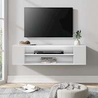 Mueble para TV Moderno Blanco 55 Pulgadas