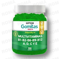 GOMITAS MULTIVITAMINAS 130 SOTTCORLABS