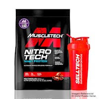 Proteína Muscletech Nitrotech Performance 10 Lb Chocolate