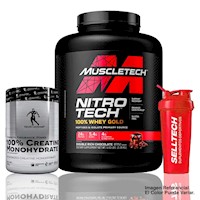 Pack Nitrotech Whey Gold 5lb Chocolate+Creatina 300gr