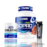 Pack Iso Pro 4lb Chocolate + Creatine Usn 300gr + Shaker