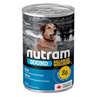 Comida de Perro Adulto en Lata Paté S6 Nutram Sound 369g