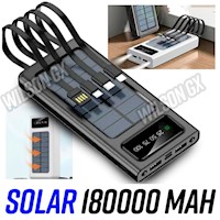 Power Bank Solar 18000 mah 2 USB Linterna Cargador Portatil powerbank