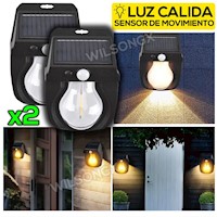 Combo Lampara Solar Con Sensor De Oscuridad Y Movimiento Luz 100 Leds