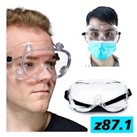 Lentes Seguridad Anti Virus Con protección valvula z871 anti empaña