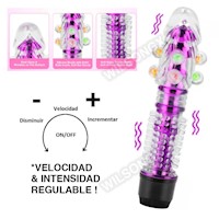 Consolador Dildo con espuelas jelly Vibrador a Pilas