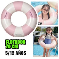 Flotador para Niños Aro 70cm piscina inflable Niño Niña Coral