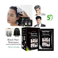 Shampoo tinte de Canas para Cabello y Barba UNISEX inc 10 sachets