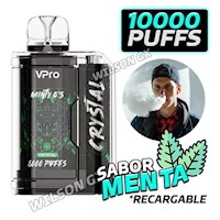 Vape recargable 10000 Puffs Sabor Menta Vpro Vapeador